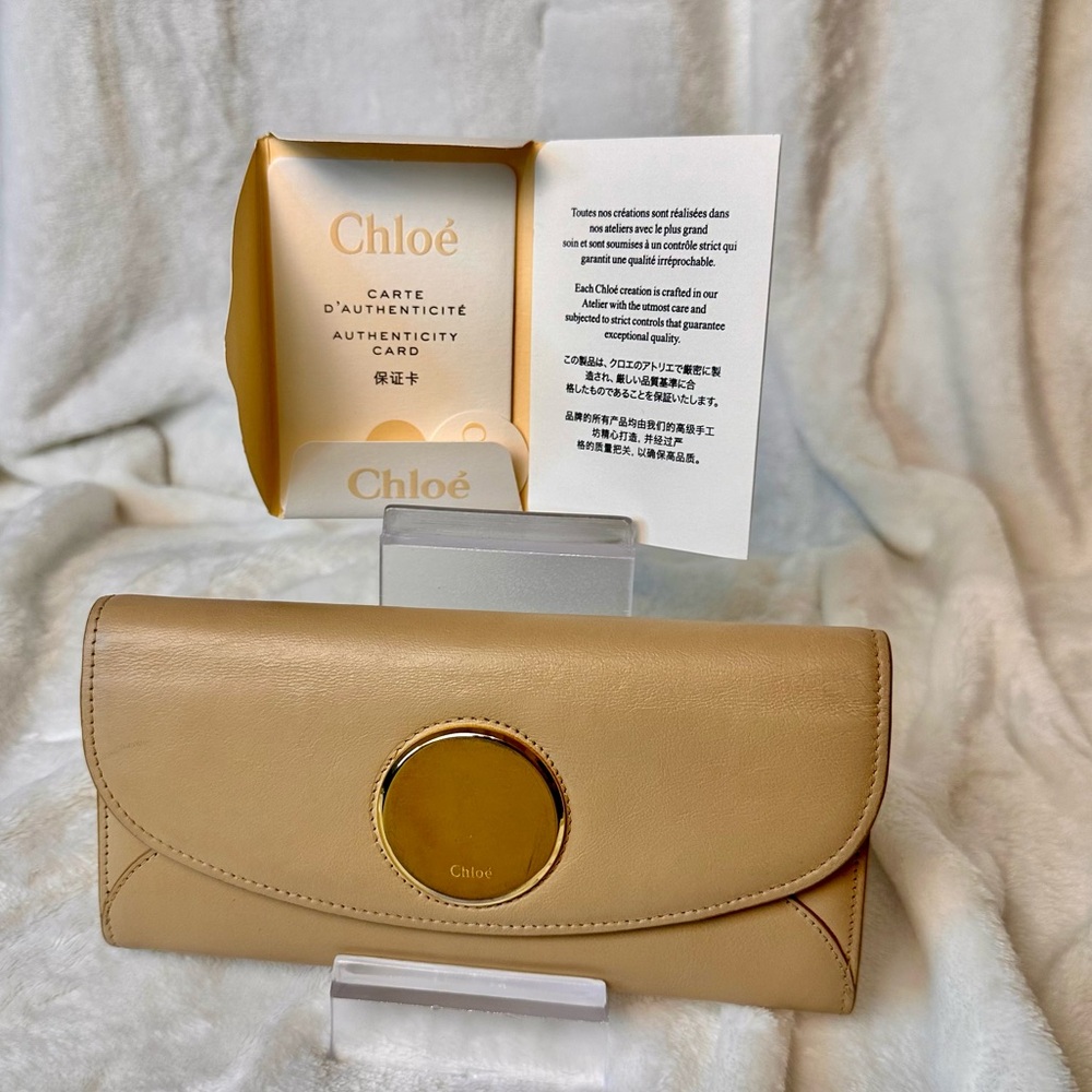 Authentic Chloe Leather long Wallet